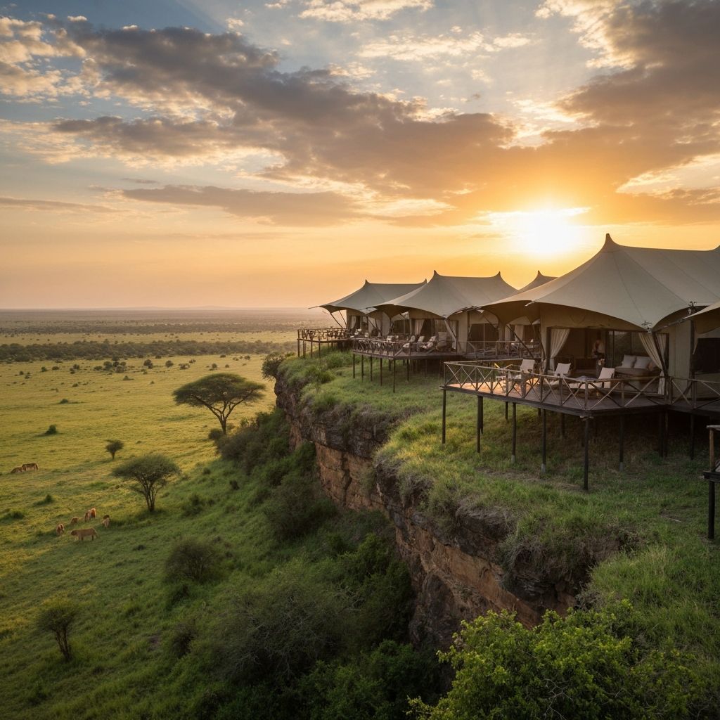 Angama Mara Lodge - Luxus-Safari-Lodge über der Masai Mara