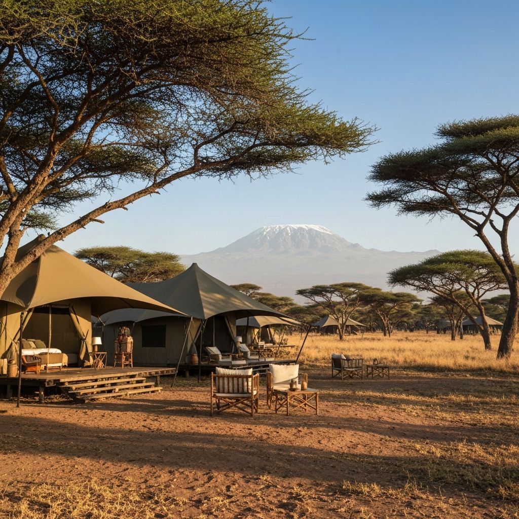 Tortilis Camp Amboseli - Eco-Lodge mit Kilimanjaro-Blick