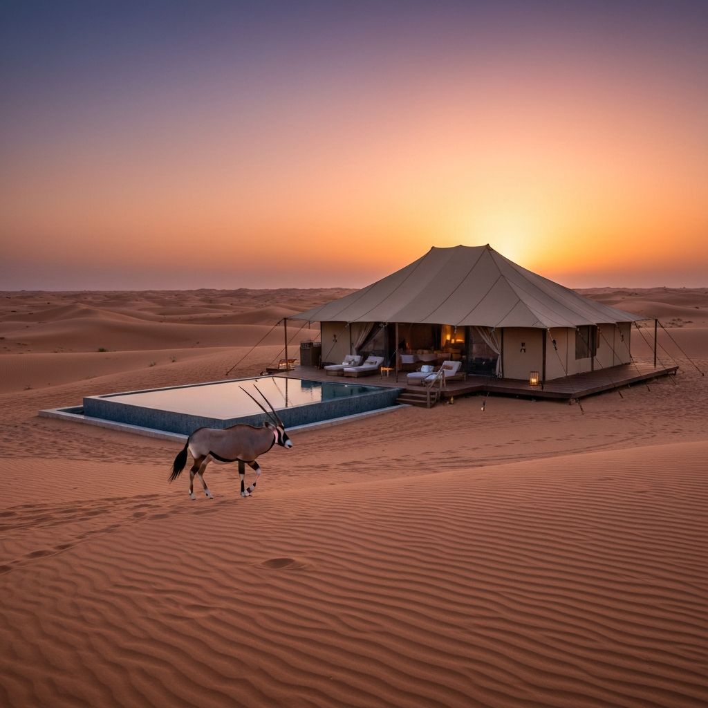 Al Maha Desert Resort - Wüsten-Luxus bei Dubai